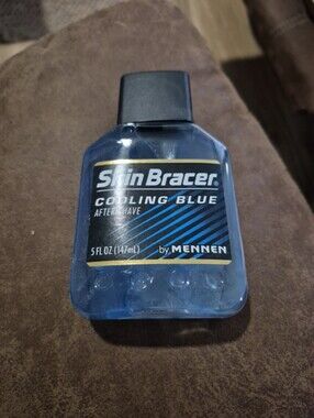 Skin Bracer by Mennen Cooling blue aftershave 5oz mens very rare